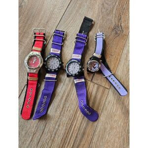 Lot of 4 Nylon Strap Sport Watches